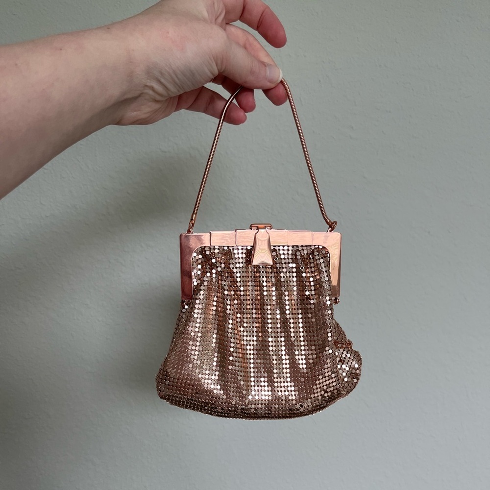 Anthropologie Metallic Chainmail Clutch